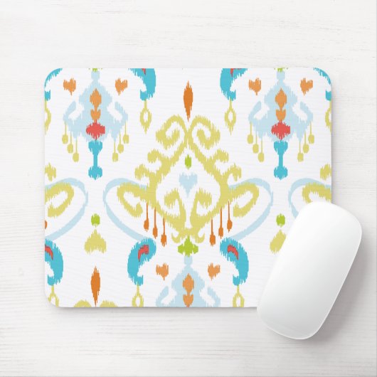 Roche felgeel en blauw stamblad afdrukken muismat (Met muis)