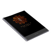 Roche, luxueus  zwart en goud, monogrammen notitieboek (Rechterzijde)