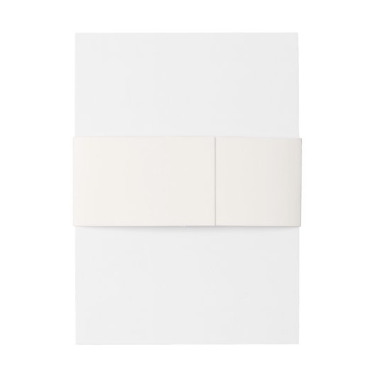 Rochelle Cream Modern Hedendaags Elegant Bruiloft Uitnodigingen Wikkel (Achterkant Voorbeeld)