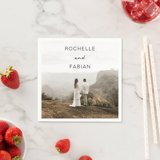 Rochelle Modern Hedendaags Elegant Bruiloft Servet (Insitu)