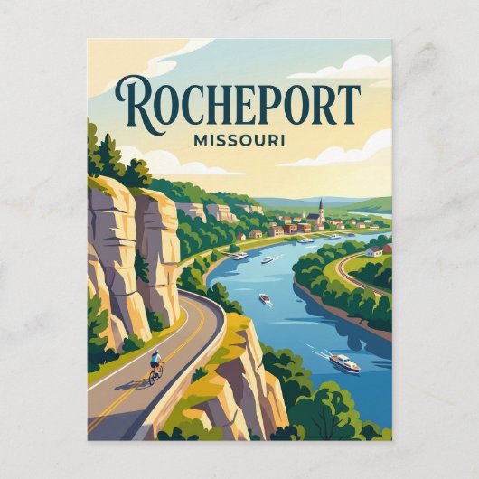 Rocheport Missouri Briefkaart (Voorkant)