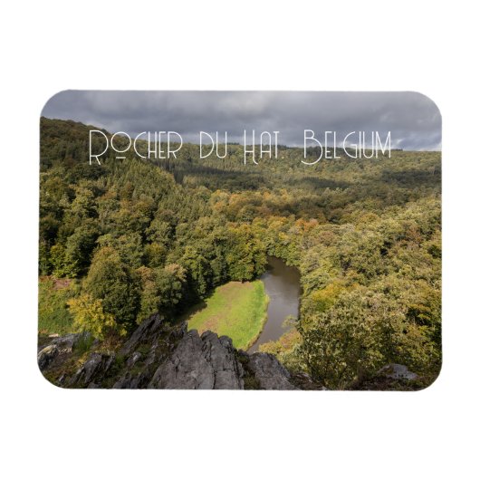 Rocher du Hat beroemd uitzicht, België Magneet (Horizontaal)