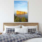 Rocher Perce (Perce Rock), Quebec, Canada. Canvas Afdruk (Insitu (Slaapkamer))