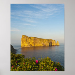 Rocher Perce (Perce Rock), Quebec, Canada. Poster