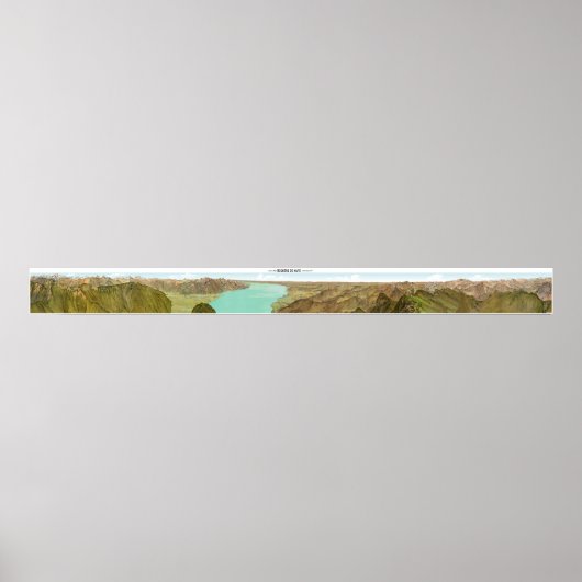 ROCHERS-DE-NAYE Swiss Alps Panorama 360° Poster (Voorkant)