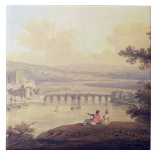 Rochester, 1799 (olie op canvas) tegeltje (Voorkant)