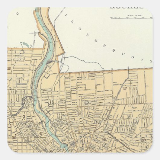 Rochester 2 vierkante sticker (Voorkant)