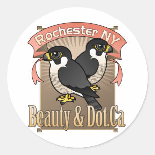 Rochester Beauty & Dot.nl Ronde Sticker