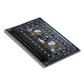 Rochester Blue Victoriaans Gothic Monogram Notitieboek (Rechterzijde)