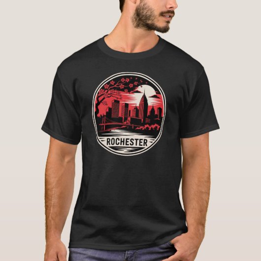 Rochester City New York Verenigde Staten T-shirt (Voorkant)