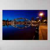 Rochester en de Douglass-Anthony Bridge Poster (Voorkant)