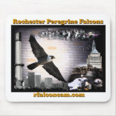Rochester falcons mousepad muismat (Voorkant)