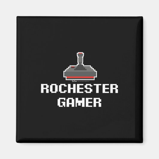 Rochester Gamer 8-bit Stad Magneet (Voorkant)