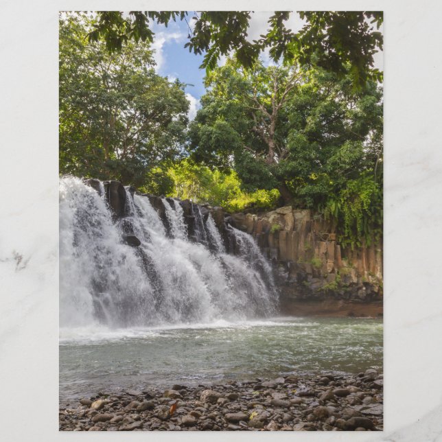 Rochester Herfst waterval in Souillac Mauritius (Voorkant)