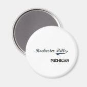 Rochester Hills Michigan City Classic Magneet (Voorkant / Achterkant)