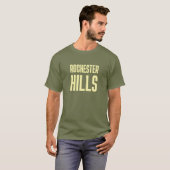 Rochester Hills Michigan gedrukt T-shirt (Voorkant volledig)