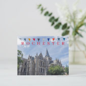 Rochester Kathedraal zicht op ansichtkaart Briefkaart (Staand voorkant)