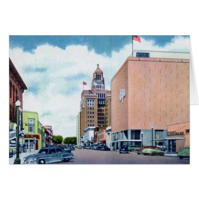 Rochester Minnesota Broadway en Second (Voorkant Horizontaal)