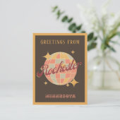 Rochester Minnesota NY Disco Retro  Postcar Briefkaart (Staand voorkant)