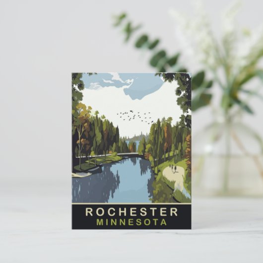 Rochester, Minnesota, Park, Reizen Briefkaart (Staand voorkant)
