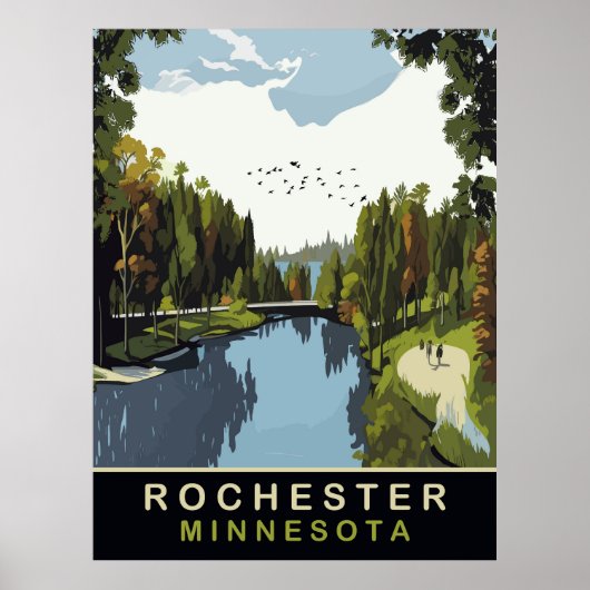 Rochester, Minnesota, Park, Reizen Poster (Voorkant)