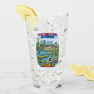 Rochester MN Minnesota Landmerken Glazen Beker