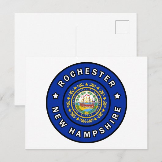 Rochester New Hampshire Briefkaart (Voorkant / Achterkant)
