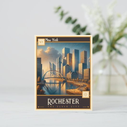 Rochester, New York |  Briefkaart (Staand voorkant)