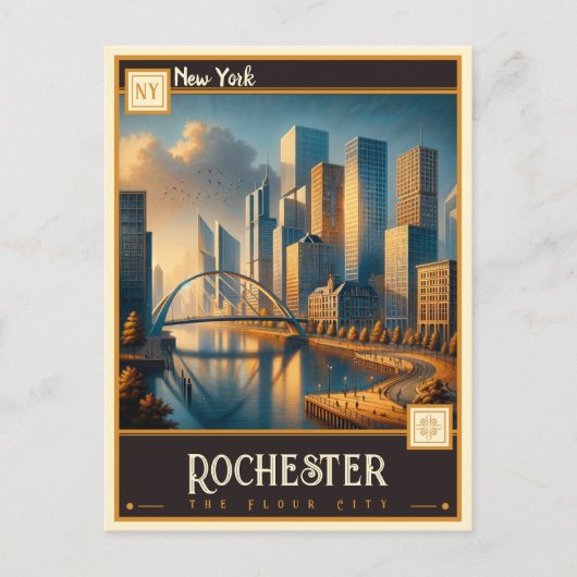 Rochester, New York |  Briefkaart (Voorkant)