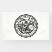 Rochester (New York) City Seal Spandoek (Horizontaal)