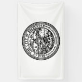 Rochester (New York) City Seal Spandoek (Verticaal)