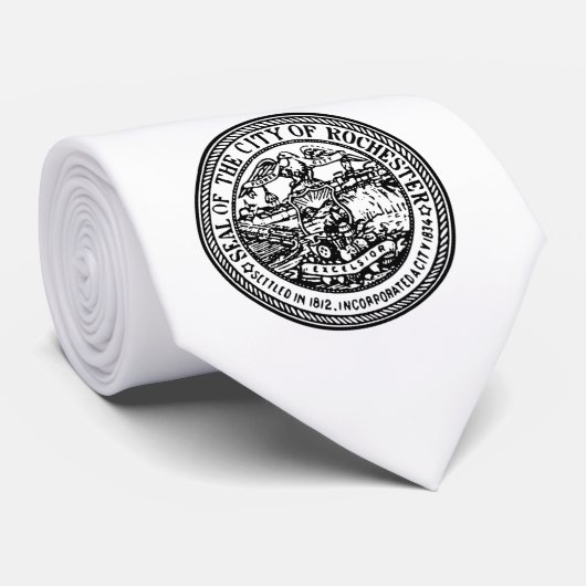 Rochester (New York) City Seal Stropdas (Opgerold)