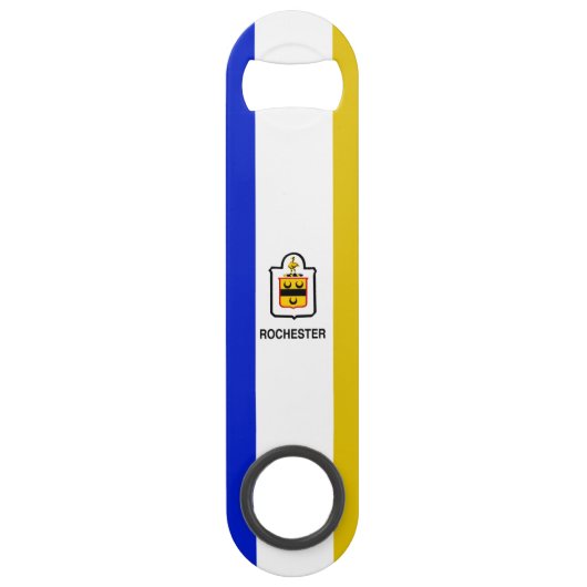 Rochester (New York) City vlag Speed Flessenopener (Achterkant)