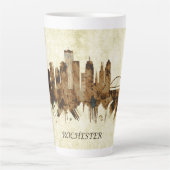 Rochester New York Cityscape Latte Mok (Voorkant)