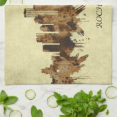 Rochester New York Cityscape Theedoek (Gevouwen)