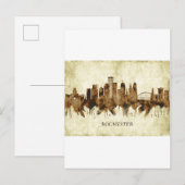 Rochester New York Cityscape Uitnodiging Briefkaart (Voorkant / Achterkant)