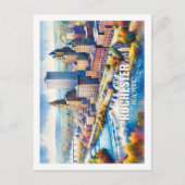 Rochester New York Famous Travel Places waterverf Briefkaart (Voorkant)