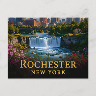 Rochester New York Finger Lakes & Erie Kanaal Briefkaart