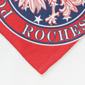 Rochester New York Poolse adelaar Fleece Deken (Hoek)