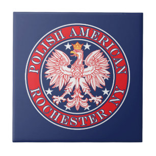 Rochester New York Poolse Adelaar Tegeltje