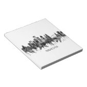 Rochester New York Skyline BW Notitieblok (Schuin)