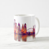 Rochester New York Skyline Koffiemok (Voorkant rechts)