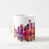 Rochester New York Skyline Koffiemok (Voorkant links)