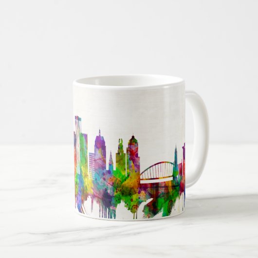 Rochester New York Skyline Koffiemok (Voorkant rechts)