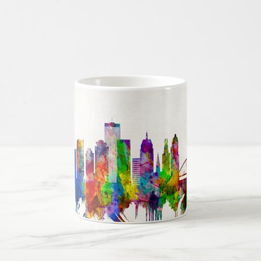 Rochester New York Skyline Koffiemok (Center)