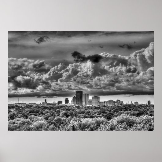 Rochester New York Skyline Poster (Voorkant)