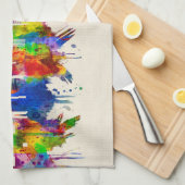 Rochester New York Skyline Theedoek (Quarter Fold)