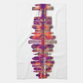 Rochester New York Skyline Theedoek (Verticaal)