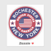 ROCHESTER, New York Sticker (Vel)