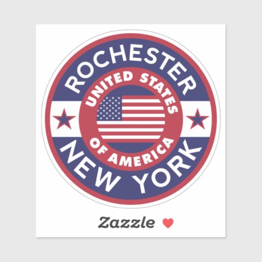 ROCHESTER, New York Sticker (Vel)